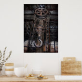 Steampunk - industriële sterkte poster (Keuken)