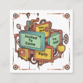 Steampunk Informatiekaartje (Voorkant)