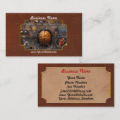 Steampunk - informatieoverbelasting visitekaartje (Voorkant / Achterkant)