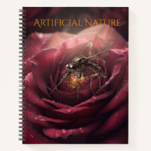 Steampunk-insect op donkere roos | Vintage botanis