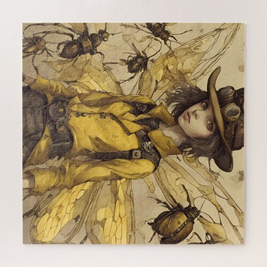 Steampunk Insectendame Legpuzzel (Horizontaal)