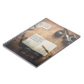 Steampunk Inspirerend Quote Hardcover Notitieboek (Linkerzijde)