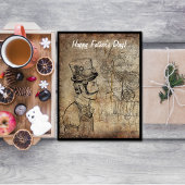 Steampunk Inventor Goggles Happy Vaderdag Feestdagenkaart