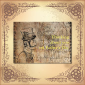 Steampunk Inventor Top Hat Vaderdag Kaart