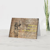 Steampunk Inventor Top Hat Vaderdag Kaart (Voorkant)