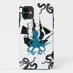 Steampunk iphone5 piraat - Kraken Octopus Attack! Case-Mate iPhone Case