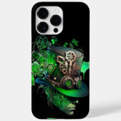 STEAMPUNK IRISH GREEN & BLACK LEPRECHAUN PET Case-Mate iPhone CASE (Achterkant)