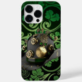STEAMPUNK IRISH GREEN & BLACK LEPRECHAUN PET Case-Mate iPhone CASE (Achterkant)