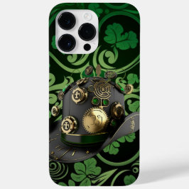 STEAMPUNK IRISH GREEN & BLACK LEPRECHAUN PET Case-Mate iPhone 14 PRO MAX HOESJE