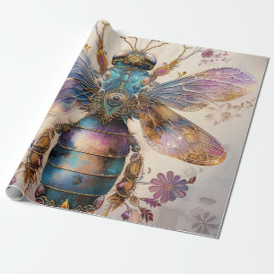 Steampunk Jewel Kever Fantasie Kunst (2) Cadeaupapier