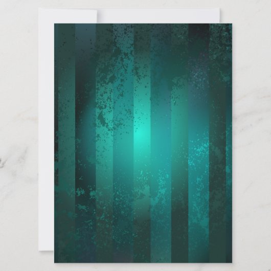 Steampunk Jewelry Watch on a Green Background Aankondiging (Achterkant)