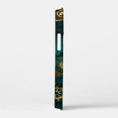 Steampunk Jewelry Watch on a Green Background Case-Mate iPhone Case (Achterkant / Rechts)