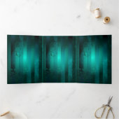 Steampunk Jewelry Watch on a Green Background Drieluik Programma (Binnen)