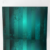 Steampunk Jewelry Watch on a Green Background Drieluik Wenskaart (Binnenzijde eerst)