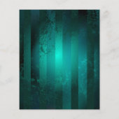 Steampunk Jewelry Watch on a Green Background Flyer (Achterkant)