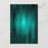 Steampunk Jewelry Watch on a Green Background Informatiekaartje (Achterkant)