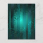 Steampunk Jewelry Watch on a Green Background Informatiekaartje (Achterkant)