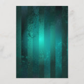 Steampunk Jewelry Watch on a Green Background Informatiekaartje (Achterkant)