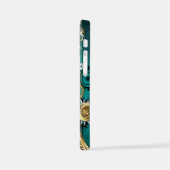 Steampunk Jewelry Watch on a Green Background iPhone Hoesje (Linkerkant)