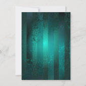 Steampunk Jewelry Watch on a Green Background Kaart (Achterkant)