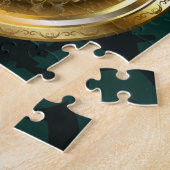 Steampunk Jewelry Watch on a Green Background Legpuzzel (Zijkant)