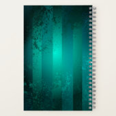 Steampunk Jewelry Watch on a Green Background Notitieboek (Achterkant)