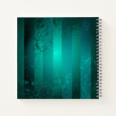 Steampunk Jewelry Watch on a Green Background Notitieboek (Achterkant)