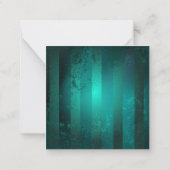 Steampunk Jewelry Watch on a Green Background Notitiekaartje (Achterkant)