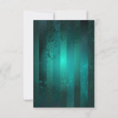 Steampunk Jewelry Watch on a Green Background RSVP Kaartje (Achterkant)