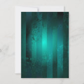 Steampunk Jewelry Watch on a Green Background Save The Date (Achterkant)