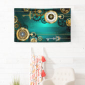 Steampunk Jewelry Watch on a Green Background Spandoek (Insitu)