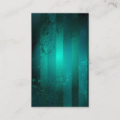 Steampunk Jewelry Watch on a Green Background Visitekaartje (Achterkant)