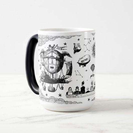 Steampunk Journey Mug Magische Mok (Voorkant links)