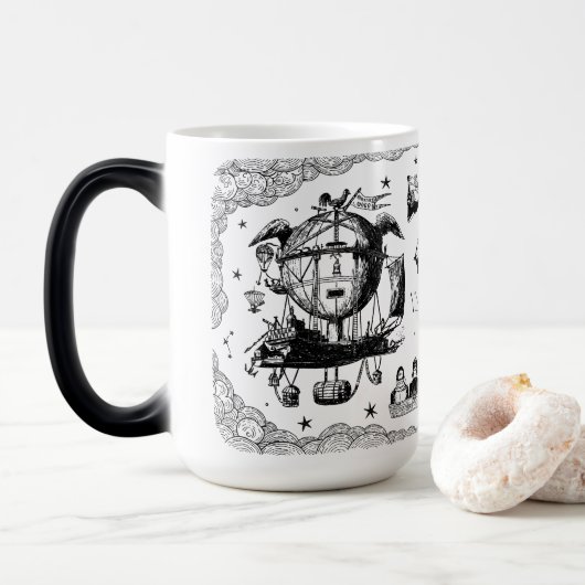 Steampunk Journey Mug Magische Mok (Met donut)
