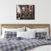 Steampunk - Kamer - Steampunk Studio Canvas Afdruk (Insitu (Slaapkamer))