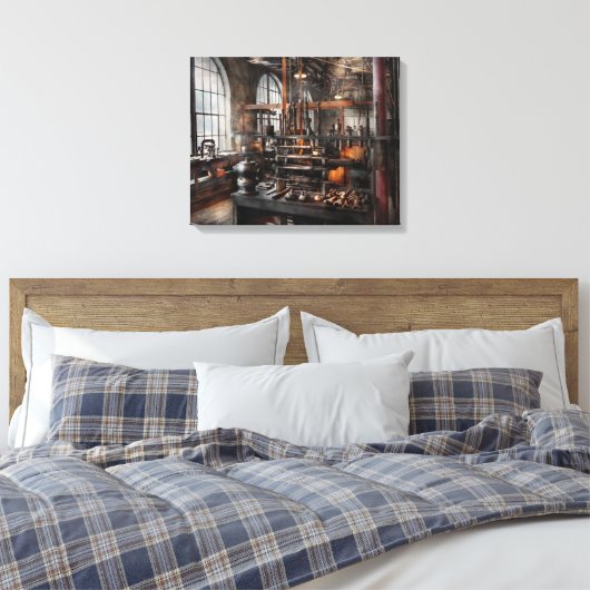 Steampunk - Kamer - Steampunk Studio Canvas Afdruk (Insitu (Slaapkamer))