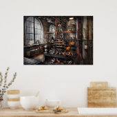 Steampunk - Kamer - Steampunk Studio Poster (Keuken)