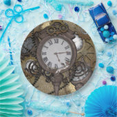 Steampunk kan je de grappige gekko zeeen papieren bordje (Feest)