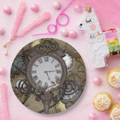 Steampunk kan je de grappige gekko zeeen papieren bordje (Feest)