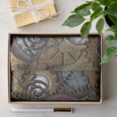 Steampunk kan je de grappige gekko zeeen? tissuepapier (Geschenk)