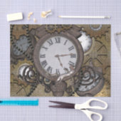 Steampunk kan je de grappige gekko zeeen? tissuepapier (Craft)