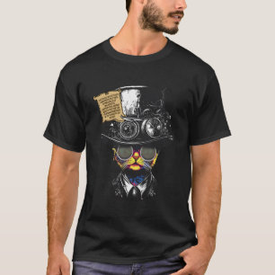 Steampunk Kat In Lassen Goggles Idee Voor Vrouwen  T-shirt