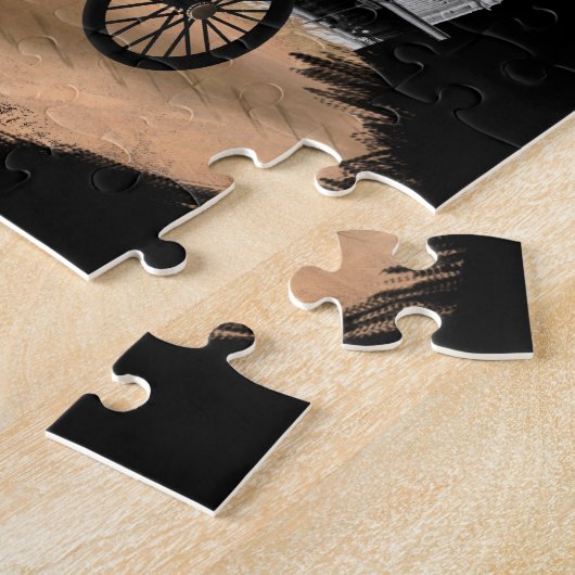 Steampunk kat jigsawpuzzel legpuzzel (Zijkant)
