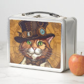 Steampunk kat lunchbox (In situ)