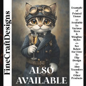 Steampunk kat met champagne AG8Z decoupage Tissuepapier