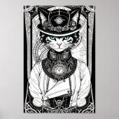 Steampunk kat poster (Voorkant)