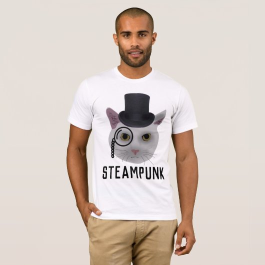 STEAMPUNK KAT T-Shirts (Voorkant volledig)