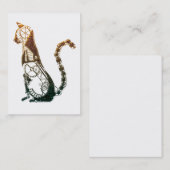 Steampunk katten visitekaartjes (Voorkant / Achterkant)