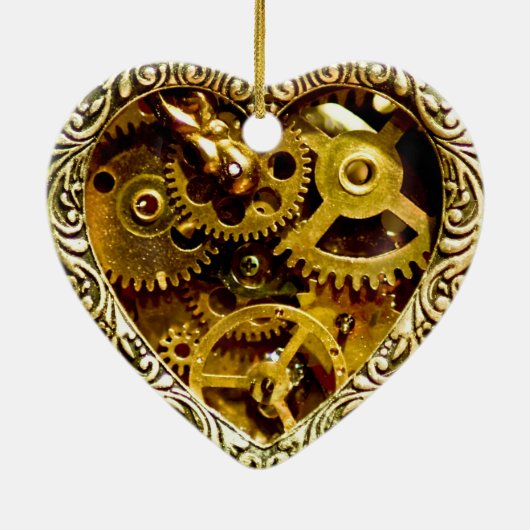 Steampunk Keramisch Ornament (Achterkant)