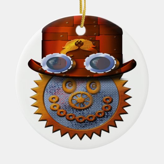 steampunk keramisch ornament (Voorkant)